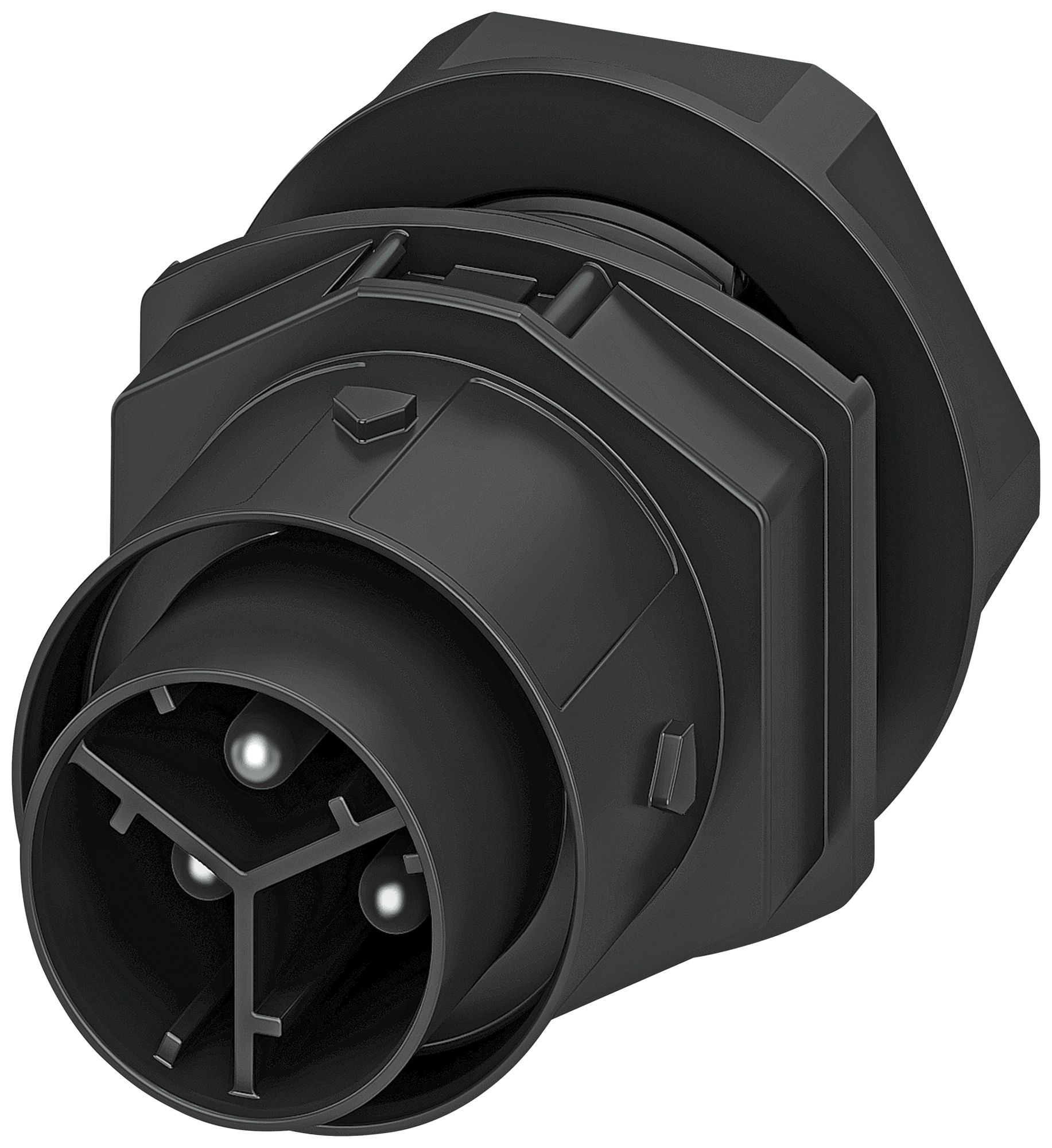 Passaggio a parete PX IPD W spina 3P 20A 500V M20 nero IP66