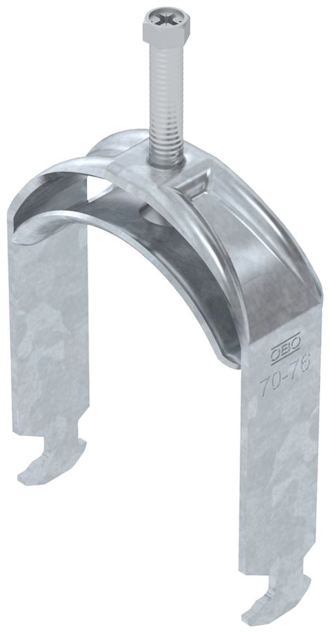 Fixation rapide BET 2056 pied à H métal 70…76mm 1×câble acier Zn-ch-im