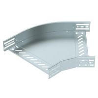 Coude BET RB 45° 60×300mm acier zingué en continu