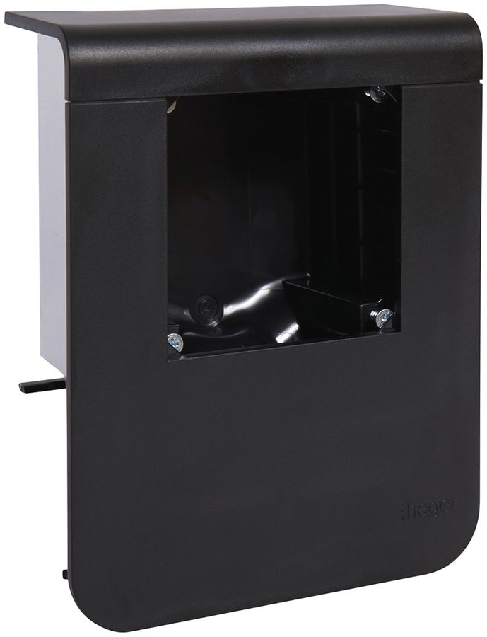 Geräteträger Hager für SL20080 leer schwarz