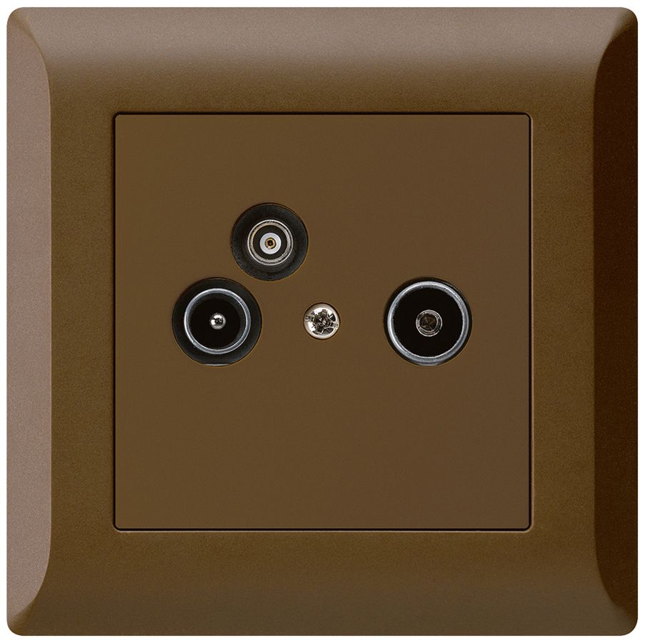 UP-Antennendose R/TV-Daten kallysto.line 19dB braun