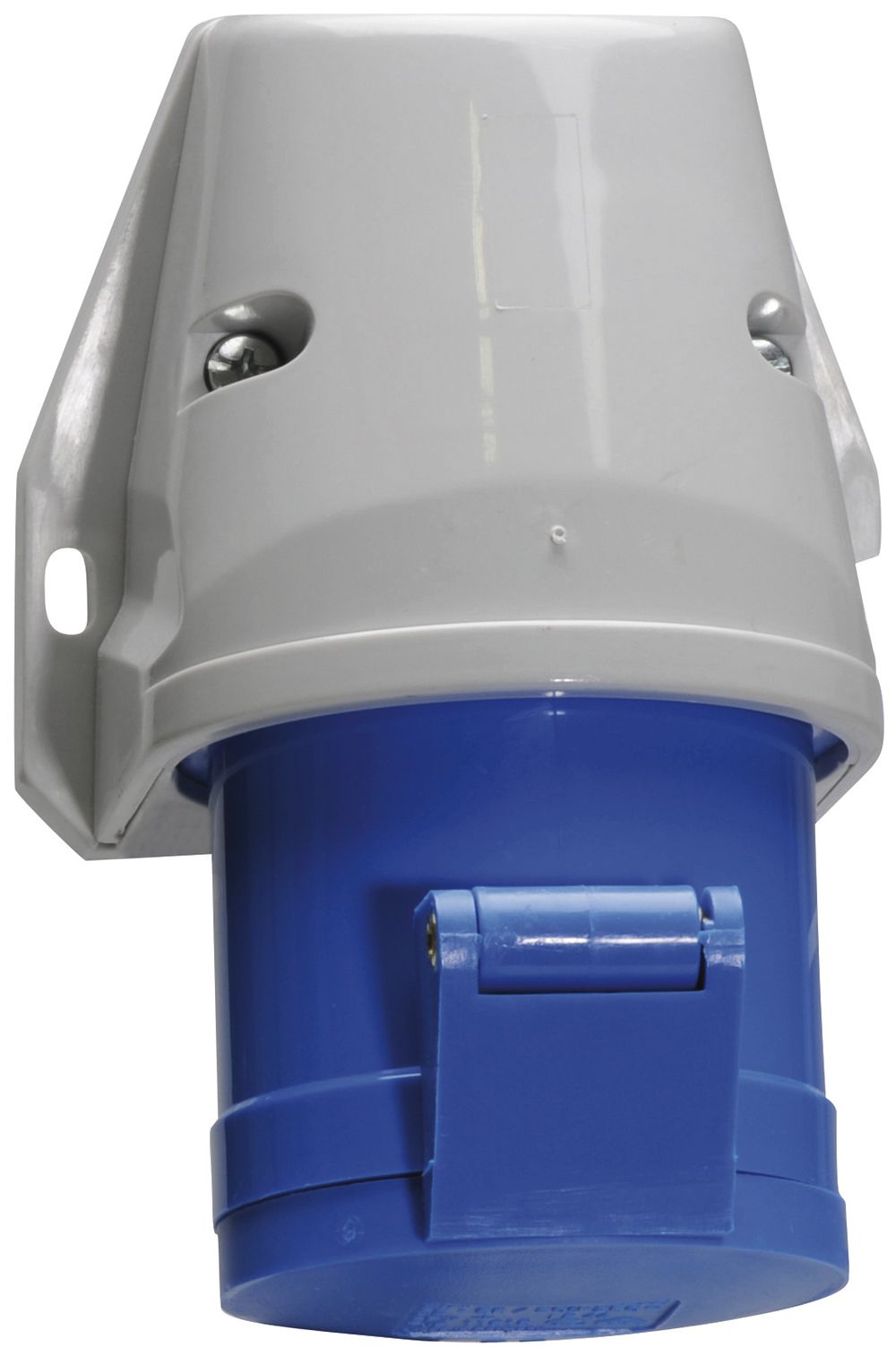 Prise AP CEE Bals 16A 5P 230V 9h IP44 Ni 87×90mm QC