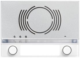 Placca frontale p.modulo altoparlante della porta Urmet Alpha 2×pulsante IP55 bi