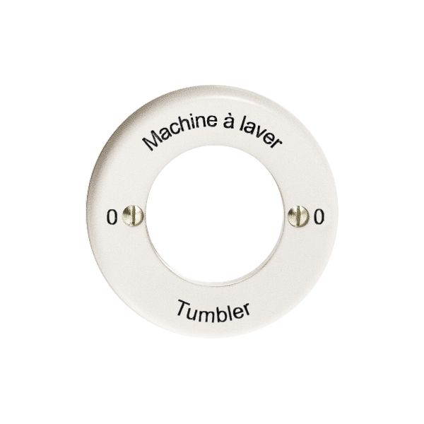 Kit front. 0-Machine à laver-0 -Tumbler pour interr.rot.à clé blanc