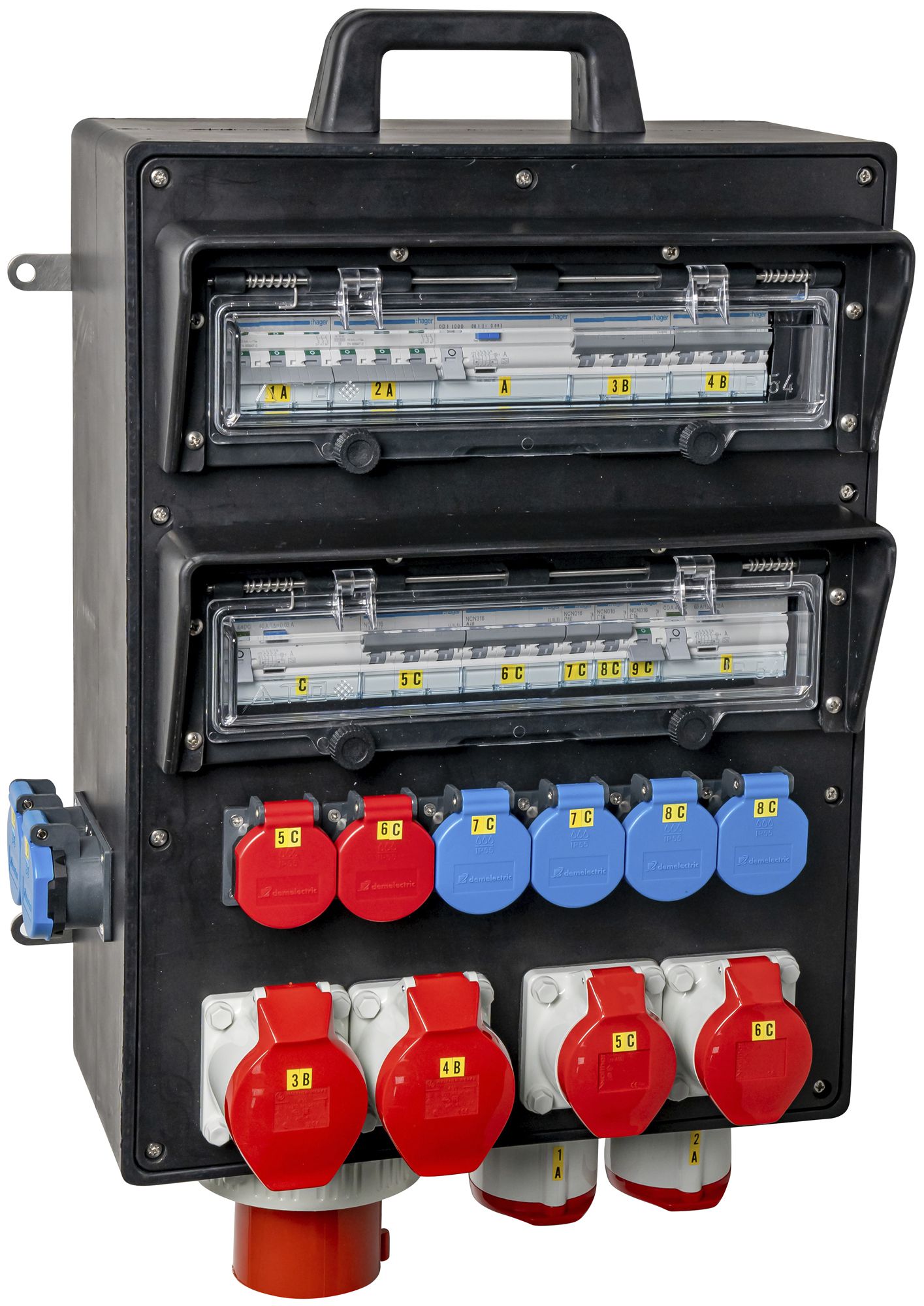 Stromverteiler DEM DB41395 125A 9×LS 1×FI 6×T23 2×T25 2×16A 4×32A