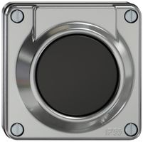 UP-Sonnerie-Drucktaster ELEMENT SNAPFIX® 87×87×19mm alu