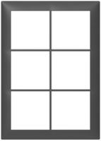 Abdeckrahmen SIDUS 2×3 anthrazit