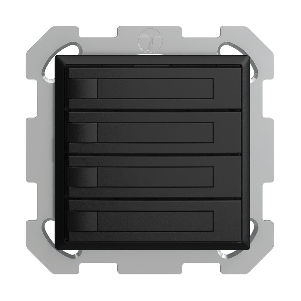 Poussoir KNX RGB ENC EDUE, 250mW, s.LED, a.papier, 4×poussoir, 1×touche, no