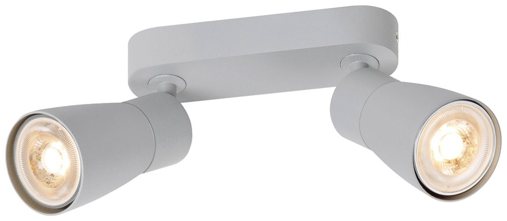 Spot SLV PURI 2.0 Dome CW GU10 2×6W DIM 150×42×138mm grau