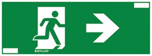 Foglia con pittogramma ESYLUX per SLX 24 Flat 24m freccia verso destra