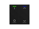 Pulsante KNX RGBW INS MDT BE-TAL60T216.D1 2t/4a temp.nero op. "I/O"-"persiana"