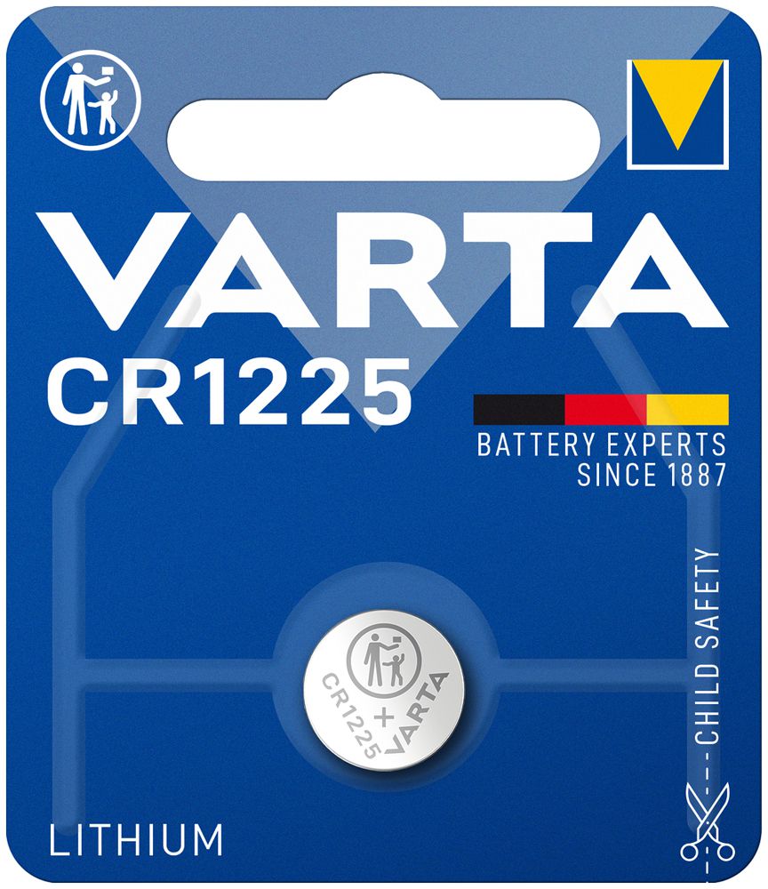 Pile bouton lithium VARTA Electronics CR1225 3V blister à 1 pièce
