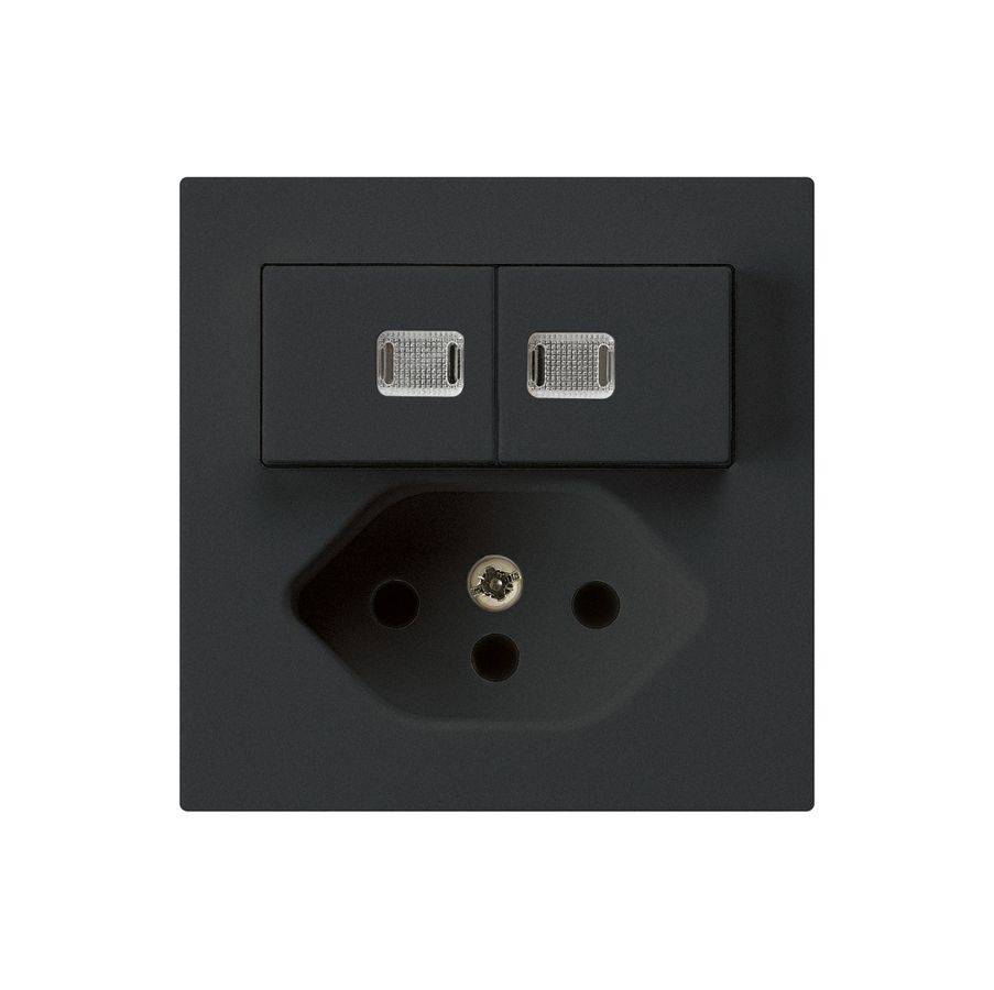 UP-Leuchtkombination 3/1P+A-R+T13 schwarz kallysto 2 Linsen