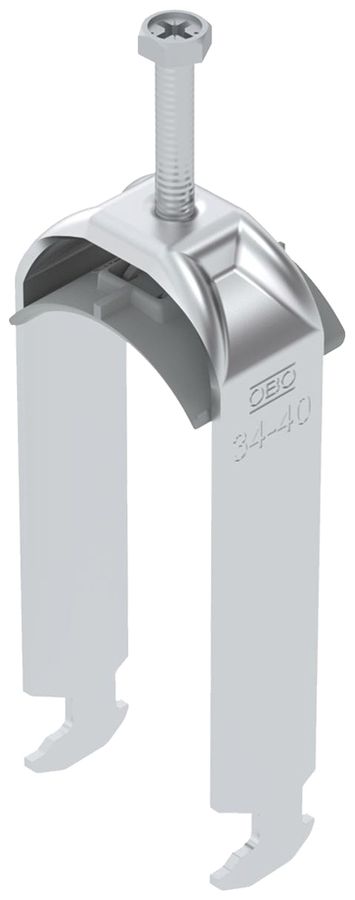 Fixation rapide BET 2056 pied à H matière synthétique 34…40mm 2×câble aluminium