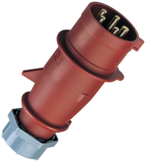 Stecker CEE Mennekes AM-TOP 32A 3LNPE rot