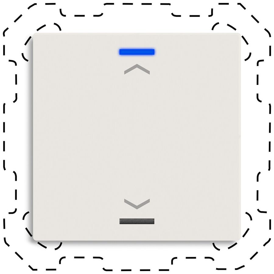 EB-Taster KNX RGBW MDT BE-TAL60T111.A1 1T/2B Temp.weiss matt "Jalousie"