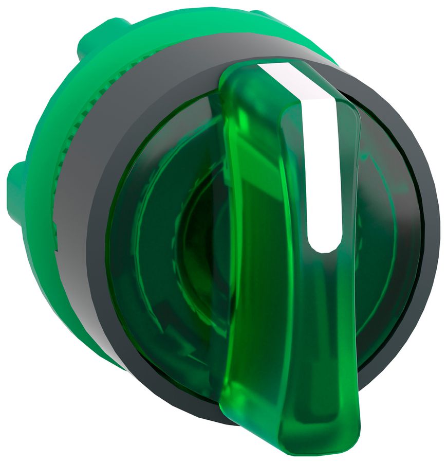 Boîtier p.sélecteur lumineux Harmony XB5 manette rot.Ø22.5mm à enclench.vt