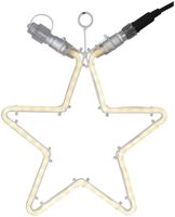 Lichtschlauch 'Stern' NEON System 24 Extra, 280×320mm, 0.98W/Stk., warmweiss