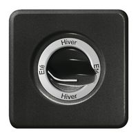 Frontset Eté-Hiver-Eté-Hiver für Drehschalter schwarz FH