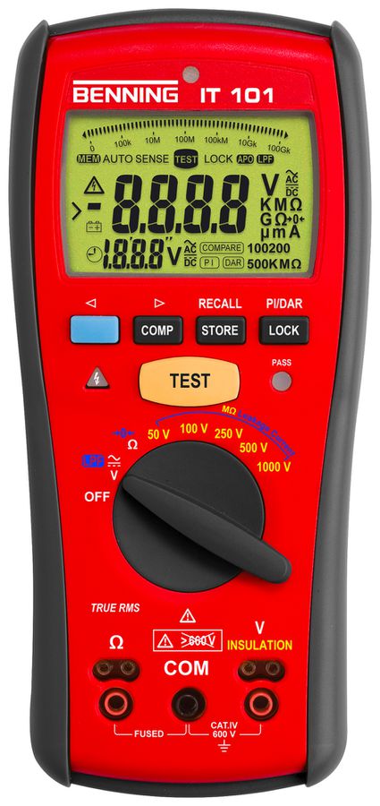 Isolationsmesser Benning IT 101 600VUC 200mA 0.05MΩ…20000MΩ