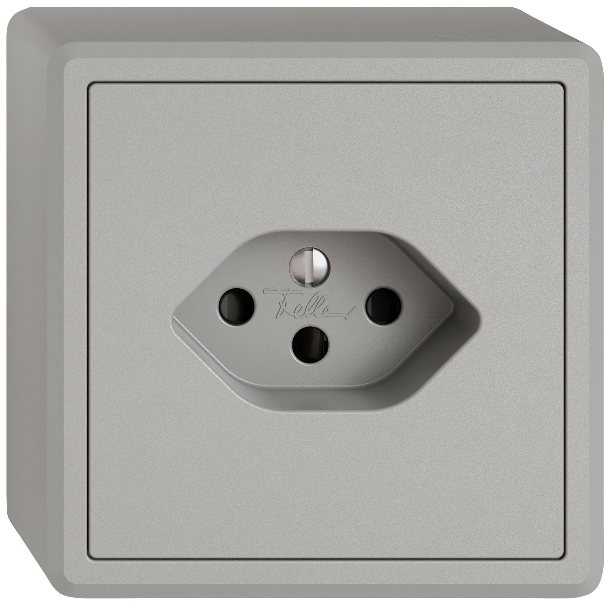 AP-Steckdose EDIZIO.liv SNAPFIX® 1×T13 mit Shutter hgu