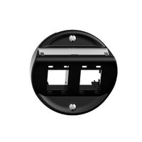 UP-Montageset Sdue Q, mit Schrägauslasshaube 2×RJ45 freenet schwarz