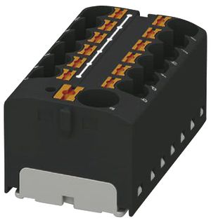 Verteilerblock PX PTFIX 10/12X4-G BK