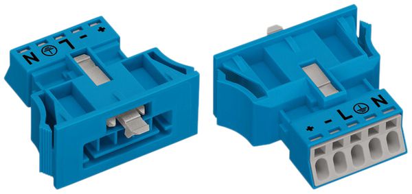 Stecker WAGO 5L 0.25…1.5mm² blau Codierung I 16A 400V Snap-In