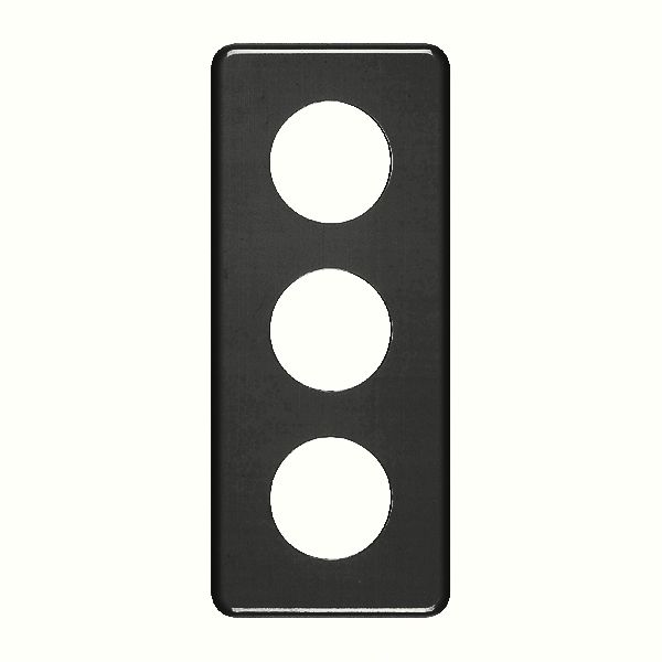 Abdeckplatte 3×1 3×43mm schwarz