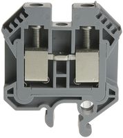 Durchgangs-Reihenklemme Woertz 4…10mm² 57A 1000V Schraubansch.2×1 G-Schiene grau