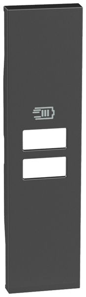 Couvercle Legrand Living Now 2×USB 22×86×7mm noir IP20