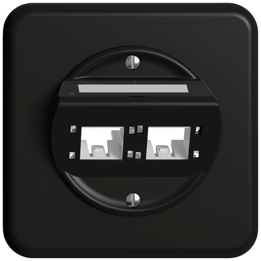 UP-Montageset STANDARDdue SNAPFIX® für freenet Kat.6A Adapter schräg 2× sz