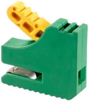 Borne pour barre collectrice WM ZF 4 S 2.5mm² connexion à ressort vert/jaune