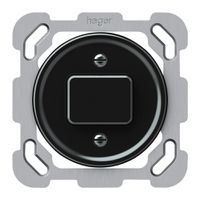 UP-Druckschalter origin Sch 3 77×77mm schwarz