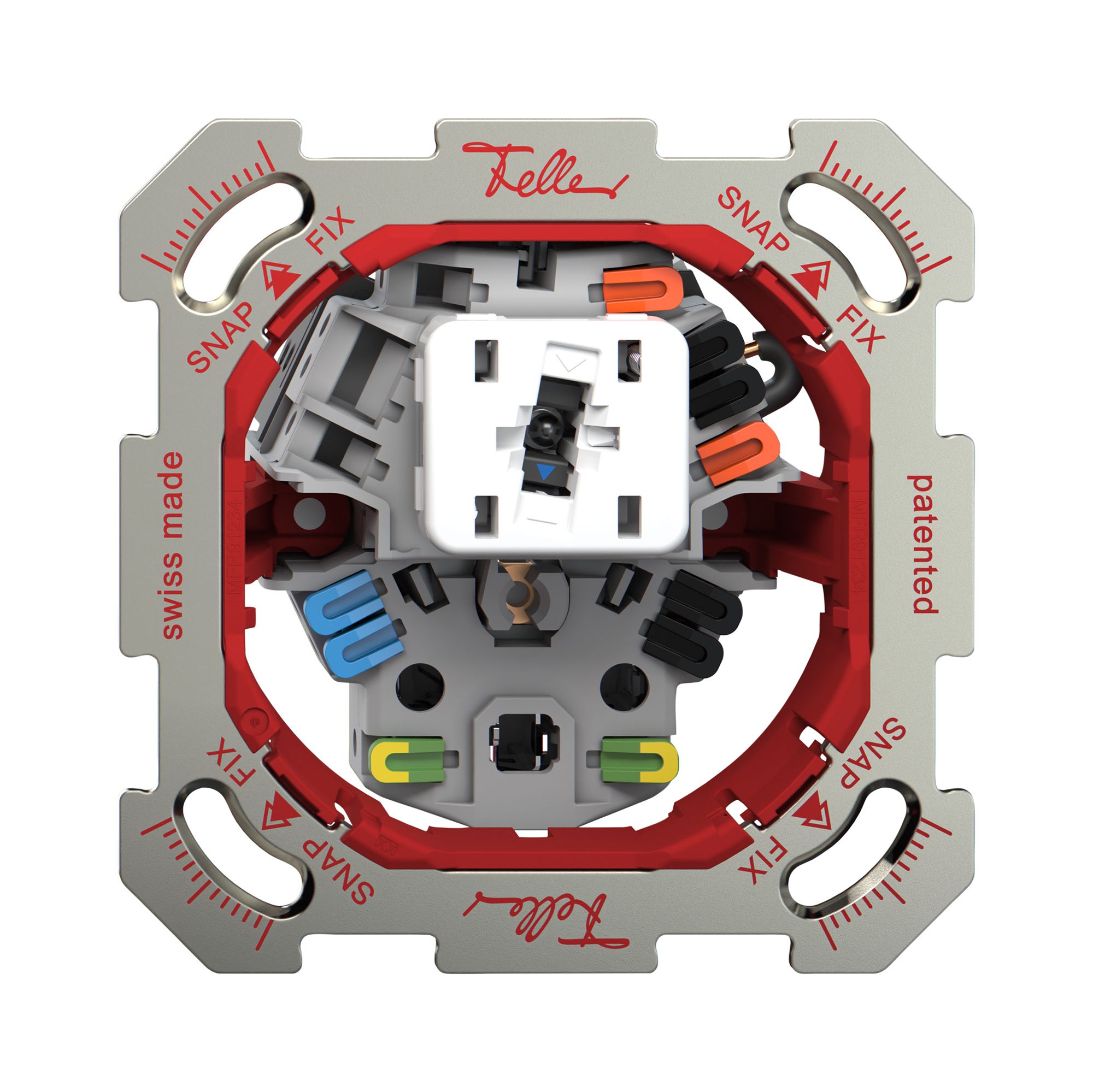 Combinazione INC Feller SNAPFIX® S3K+T13 lat.bl