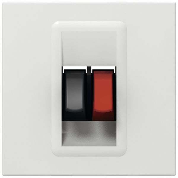 EB-Lautsprecherdose MOS weiss 1-fach 2 Module