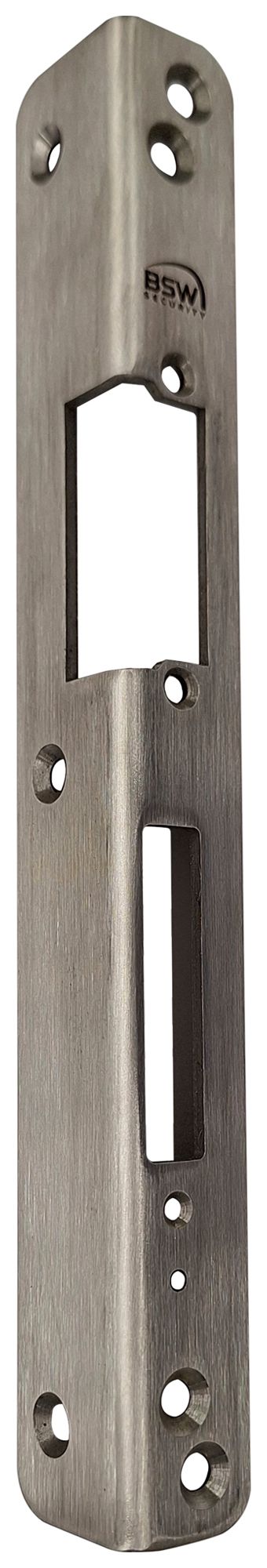Gâche BSW angulaire 250×25/32×3mm fixation 4/3 trous DIN D