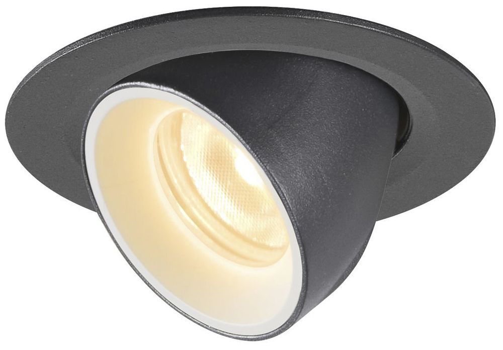 EB-LED-Downlight SLV NUMINOS GIMBLE XS, 7W 200mA 730lm 3000K 20° sz/ws