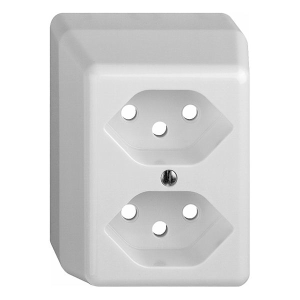 Capot AP FH pour 2×T13 blanc