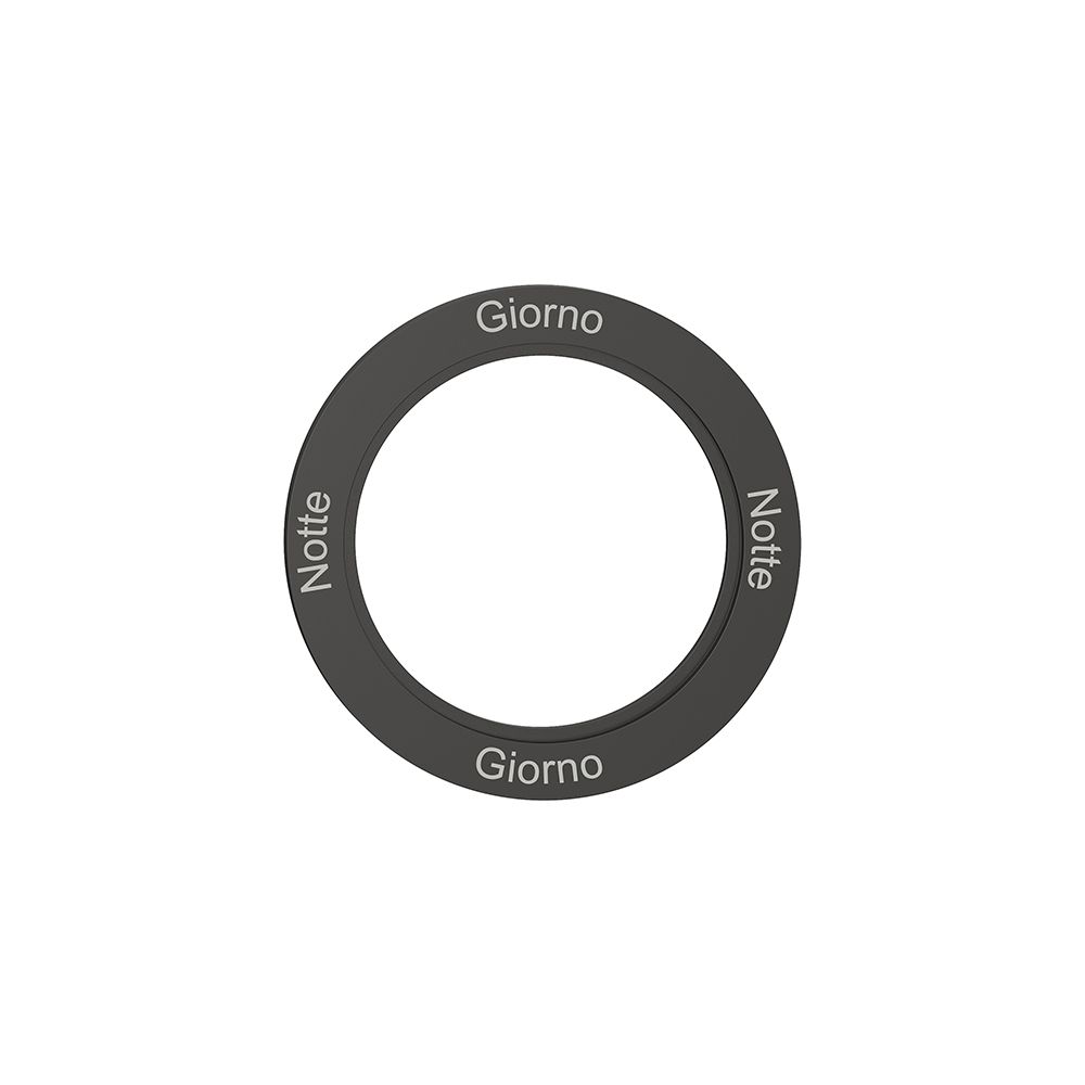 Disque indicateur NEVO, p.interrupteur rotatif, Notte-Giorno-Notte-Giorno, noir