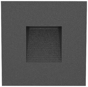 Applique LED INS DOTLUX EASYSTAIR 1.5W 70lm 3000K IP44 82×82mm nero