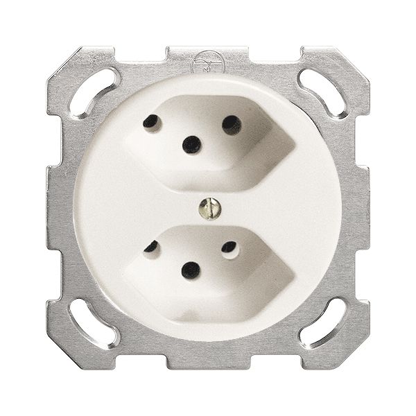 Prise ENC FH 2×T13/1S blanc