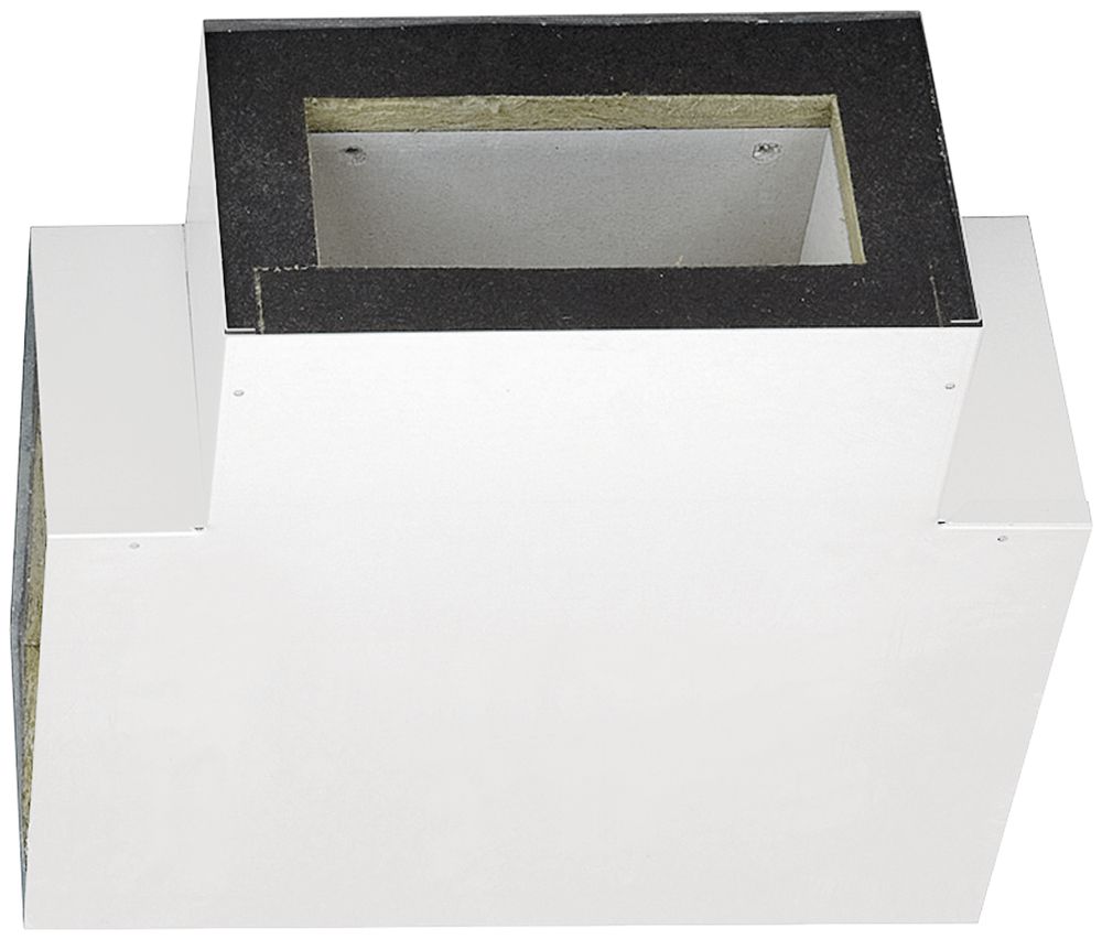 T-Stück tehalit FWK 90 E60/E30 100×260mm, verkehrsweiss