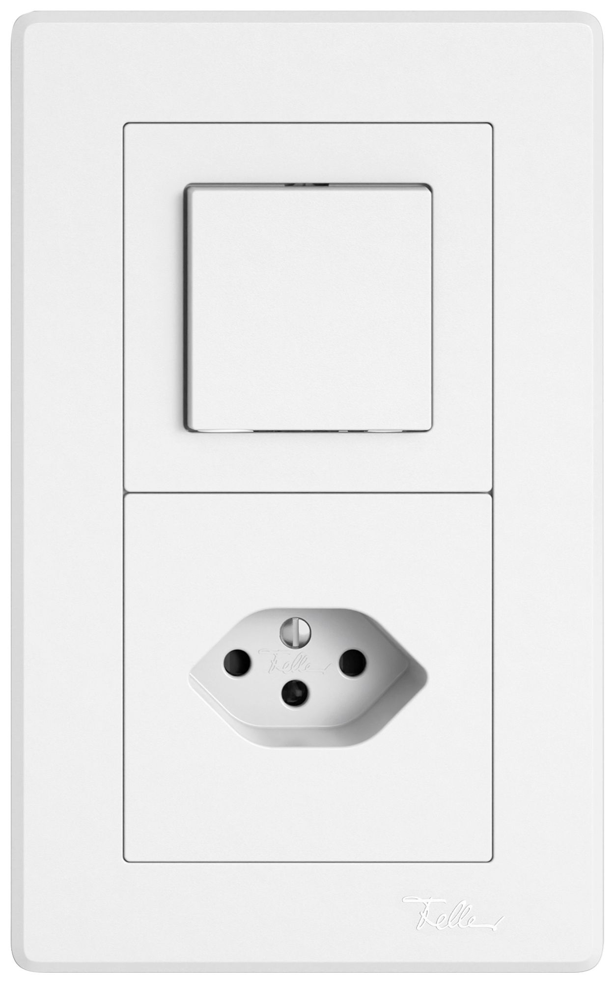 Combinaison ENC EDIZIO.liv SNAPFIX® 2×1 156×96mm schéma 3/1L+1×T13 blanc