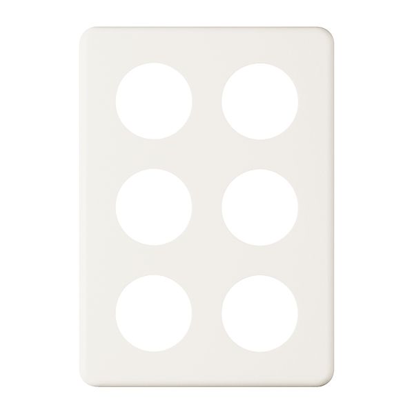 Abdeckplatte 3×2 6×43mm weiss