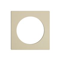 Frontplatte EDIZIOdue vanille, mit Bohrung 43mm