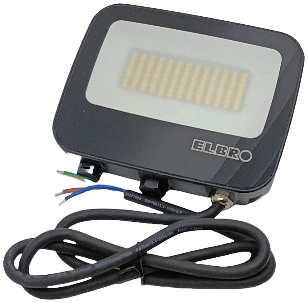 Projecteur LED ELBRO CCT 30W 3000…6000K IP66 120° 150×125mm noir