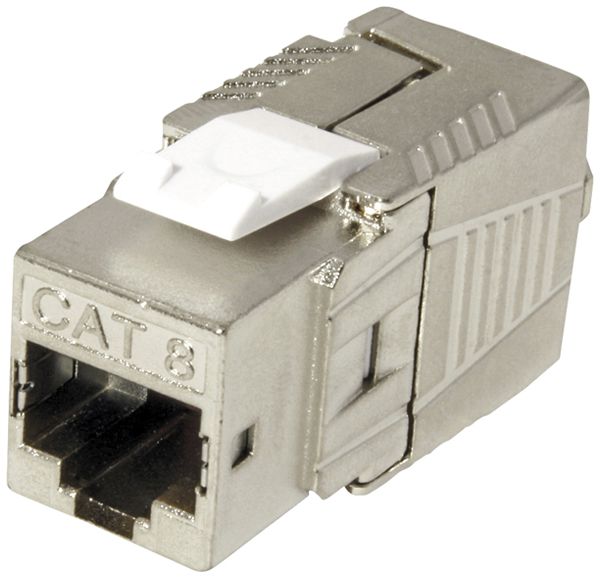 Anschlussmodul ROLINE RJ45/s Kat.8.1 Class1 Keystone silber