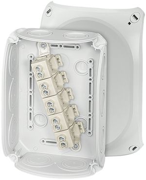 AP-Abzweigdose Hensel DK 1010 Klemme 5×10mm², grau