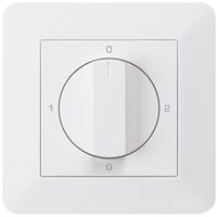 Interrupteur rotatif ENC kallysto.trend 2/1L blanc avec manette